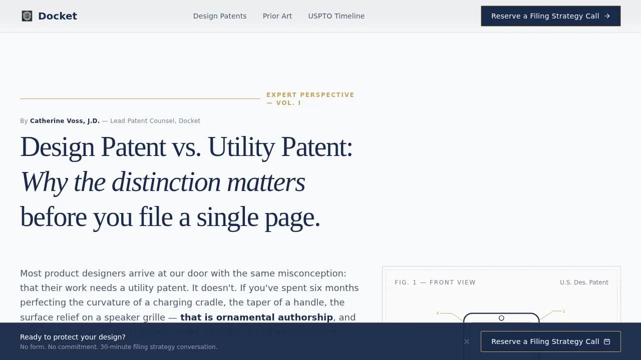 Intellectual Property Booking Website Template