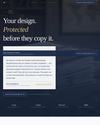 Intellectual Property Booking Website Template