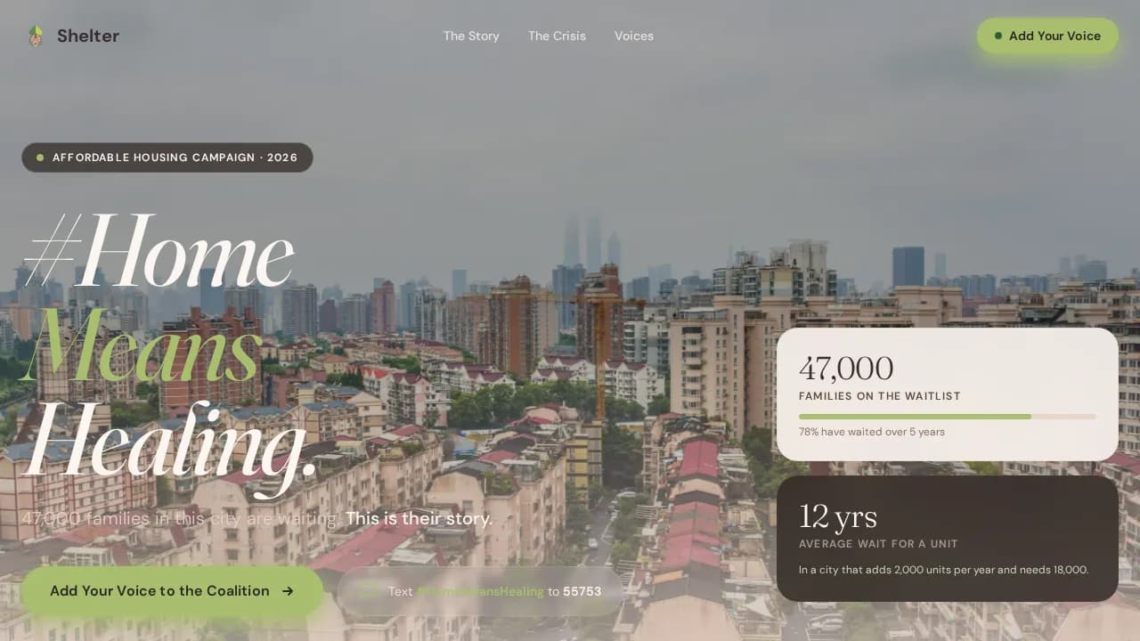 Affordable Housing Nonprofit Reviews Website Template