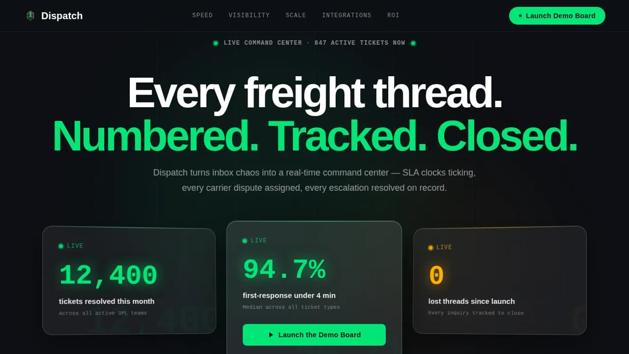 Logistics Software Professional Website Template