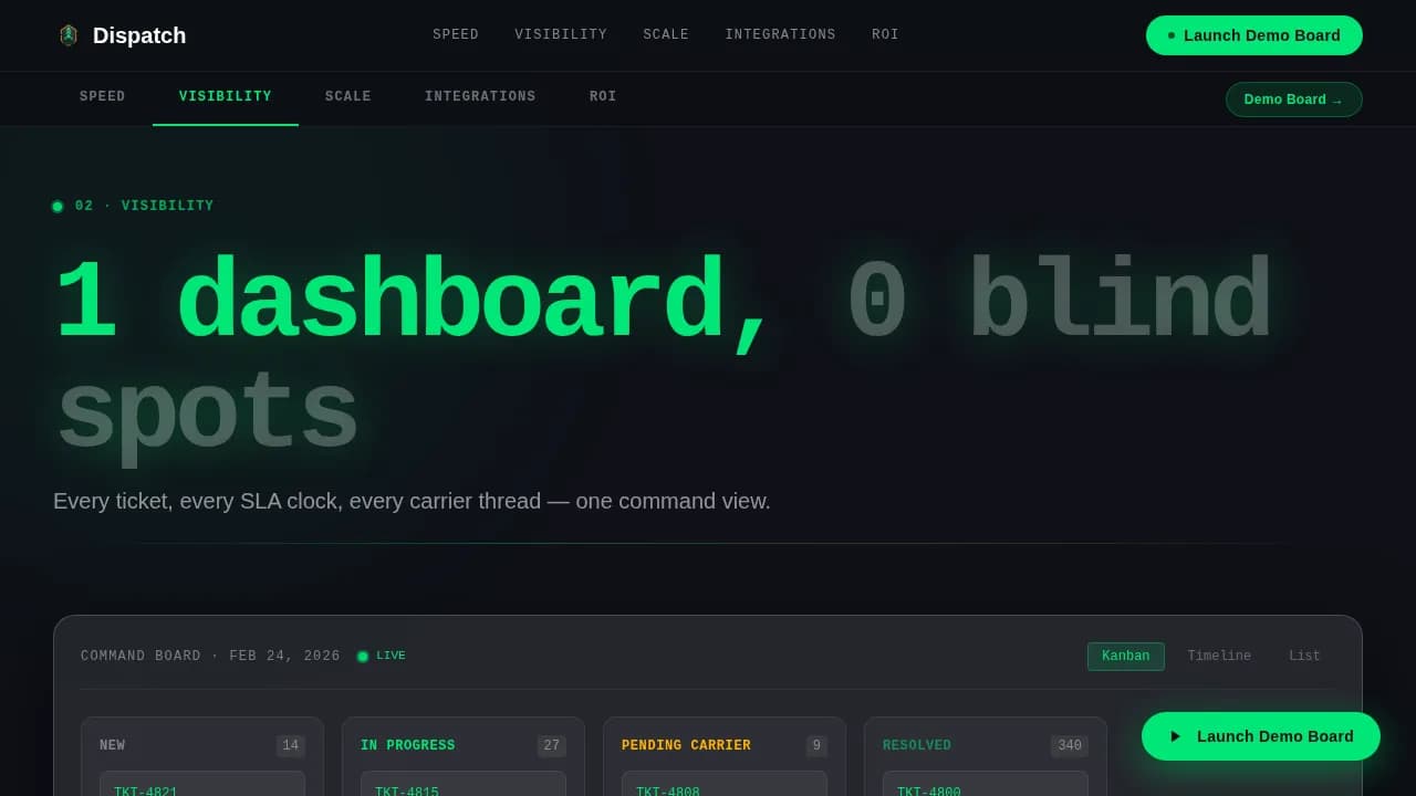 Logistics Software Professional Website Template