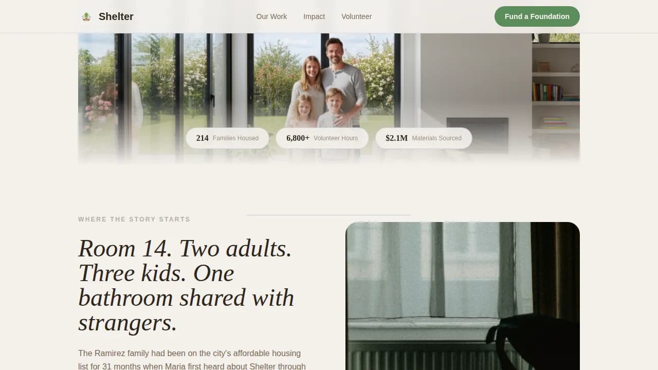 Affordable Housing Nonprofit Professional Website Template