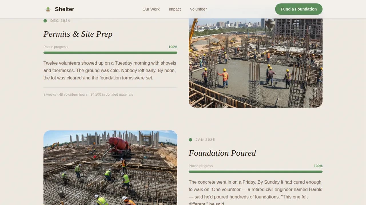 Affordable Housing Nonprofit Professional Website Template