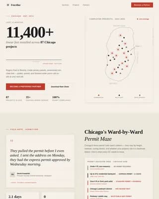 Fence — Reliable Installation Services Landing Page Template