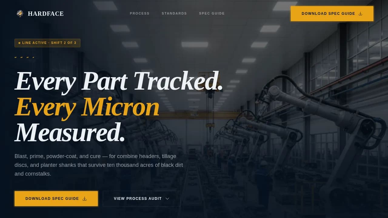 Agricultural Equipment Manufacturing Professional Website Template