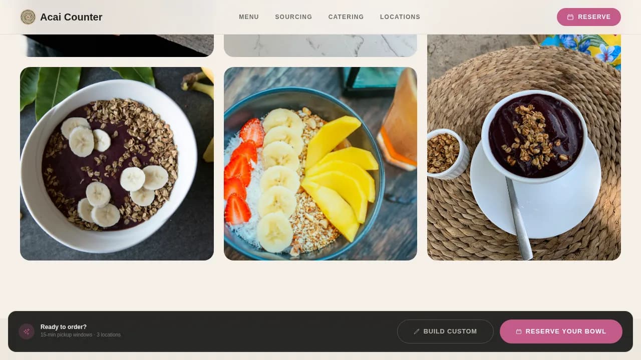 Complete Regional & Specialty Restaurant Appointment Booking Website Template