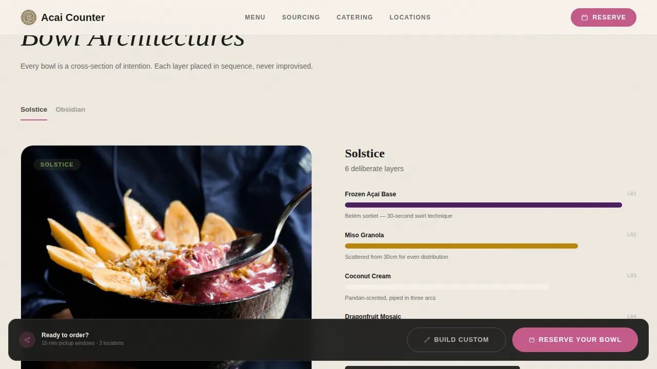 Complete Regional & Specialty Restaurant Appointment Booking Website Template