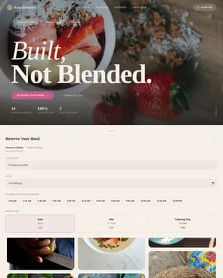 Complete Regional & Specialty Restaurant Appointment Booking Website Template