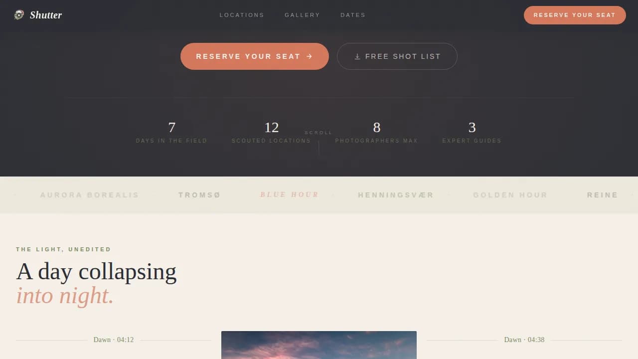 Norway Travel Booking Website Template