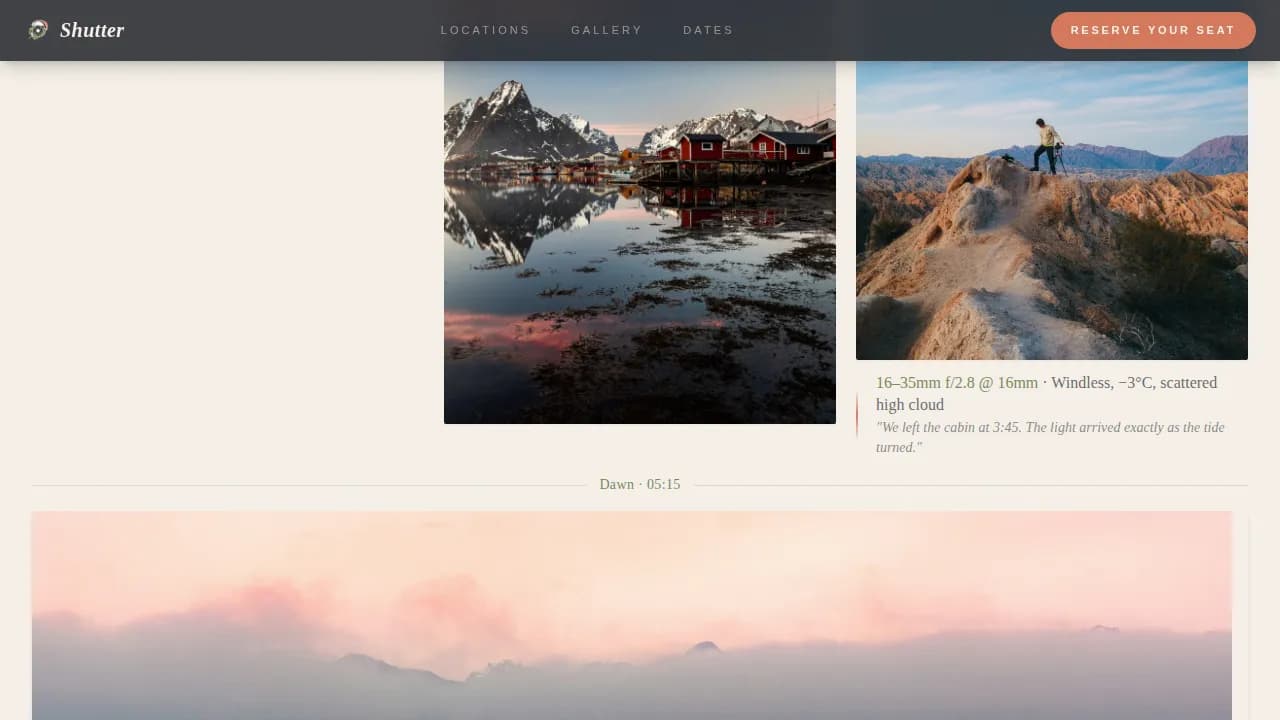 Norway Travel Booking Website Template