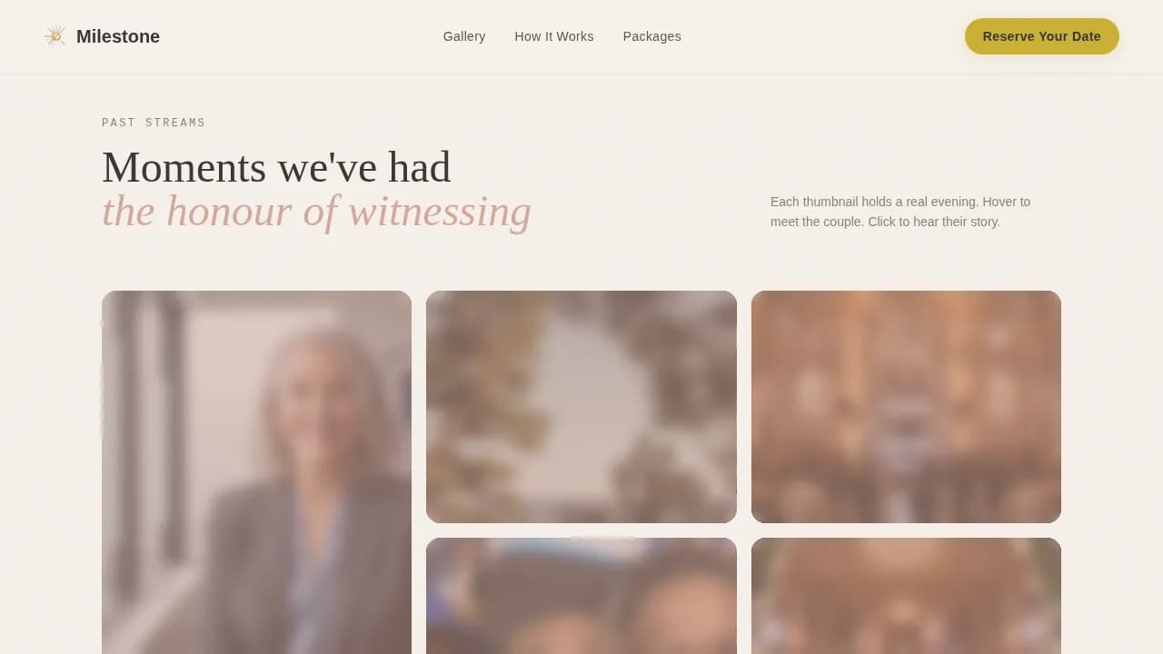 Anniversary Event Booking Website Template
