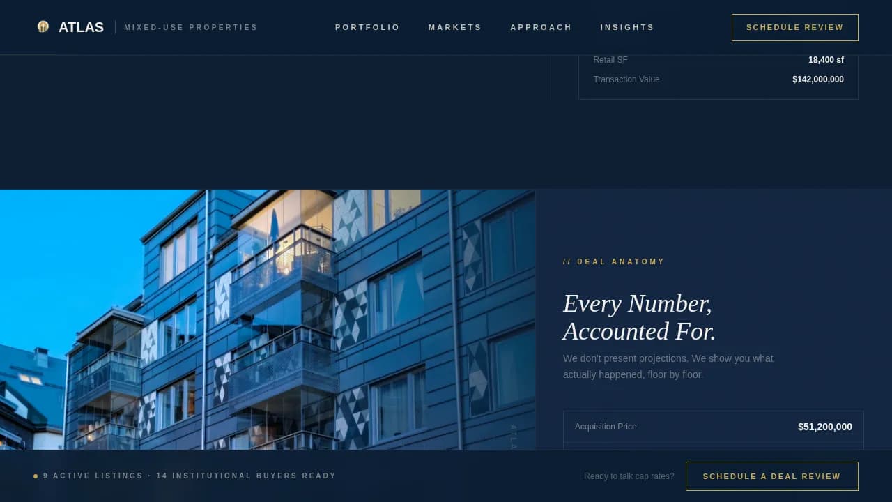 Mixed-Use Development Real Estate Booking Website Template