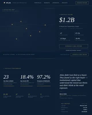 Mixed-Use Development Real Estate Booking Website Template