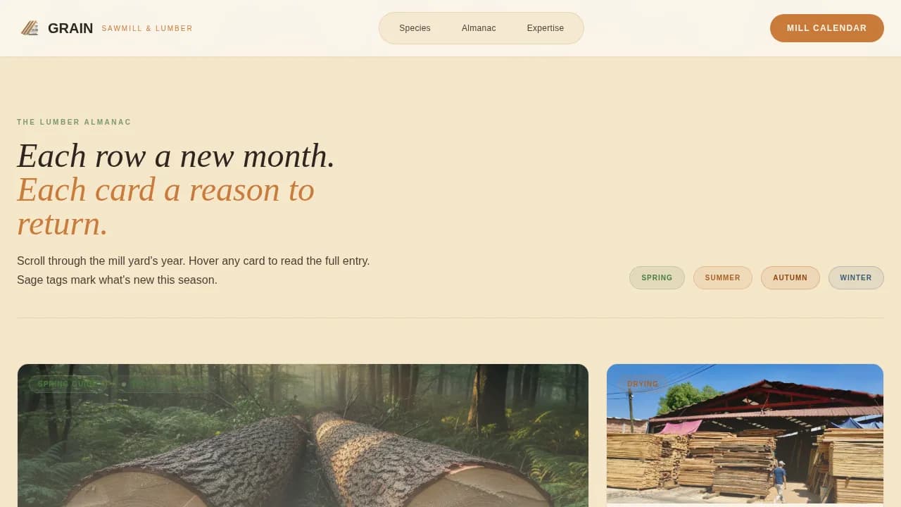 Forestry & Timber Blog Website Template