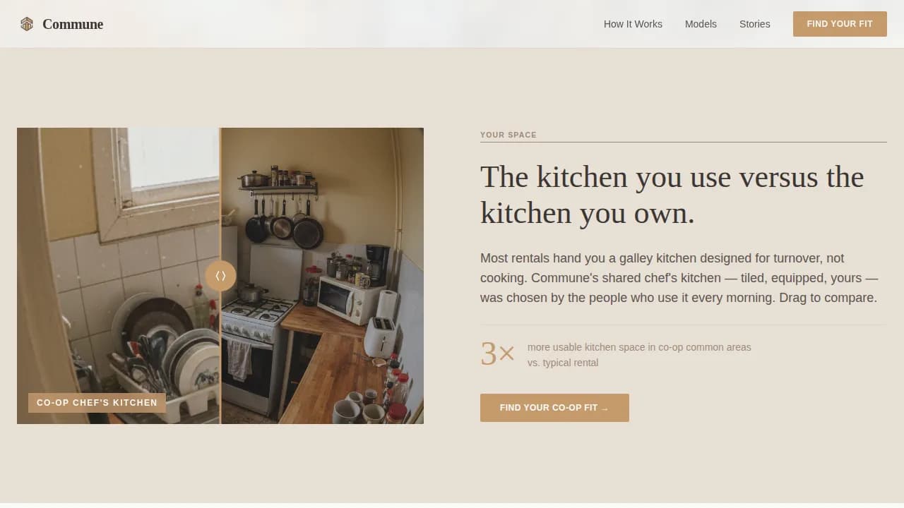 Co-op Housing Real Estate Professional Website Template