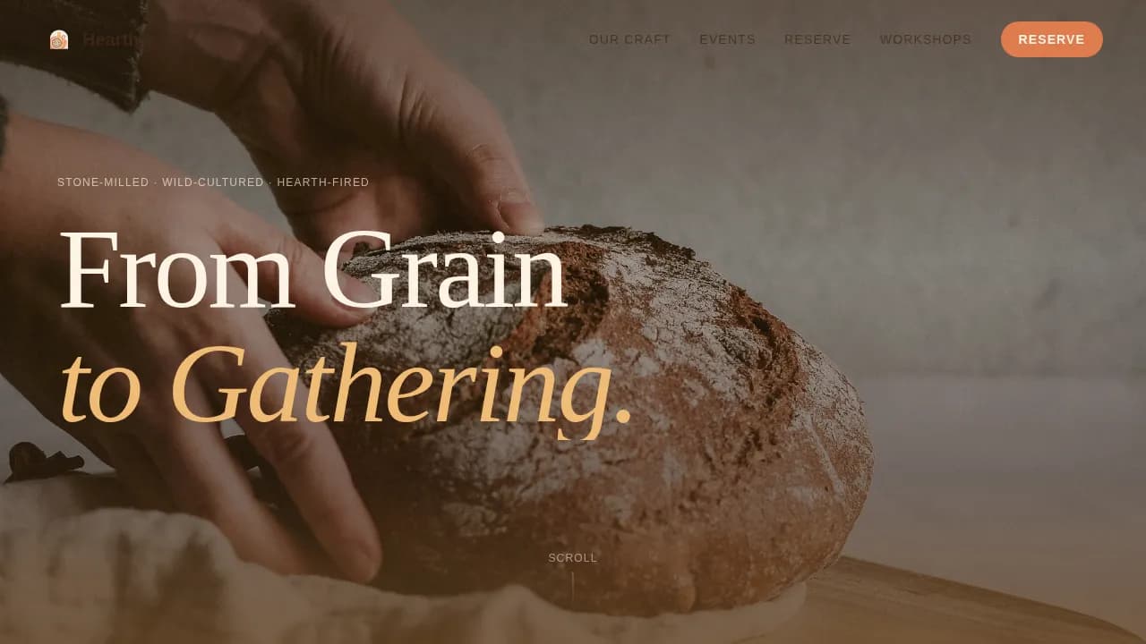 Organic Food & Dining Professional Website Template