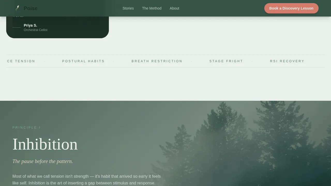 Wellness Modalities Booking Website Template