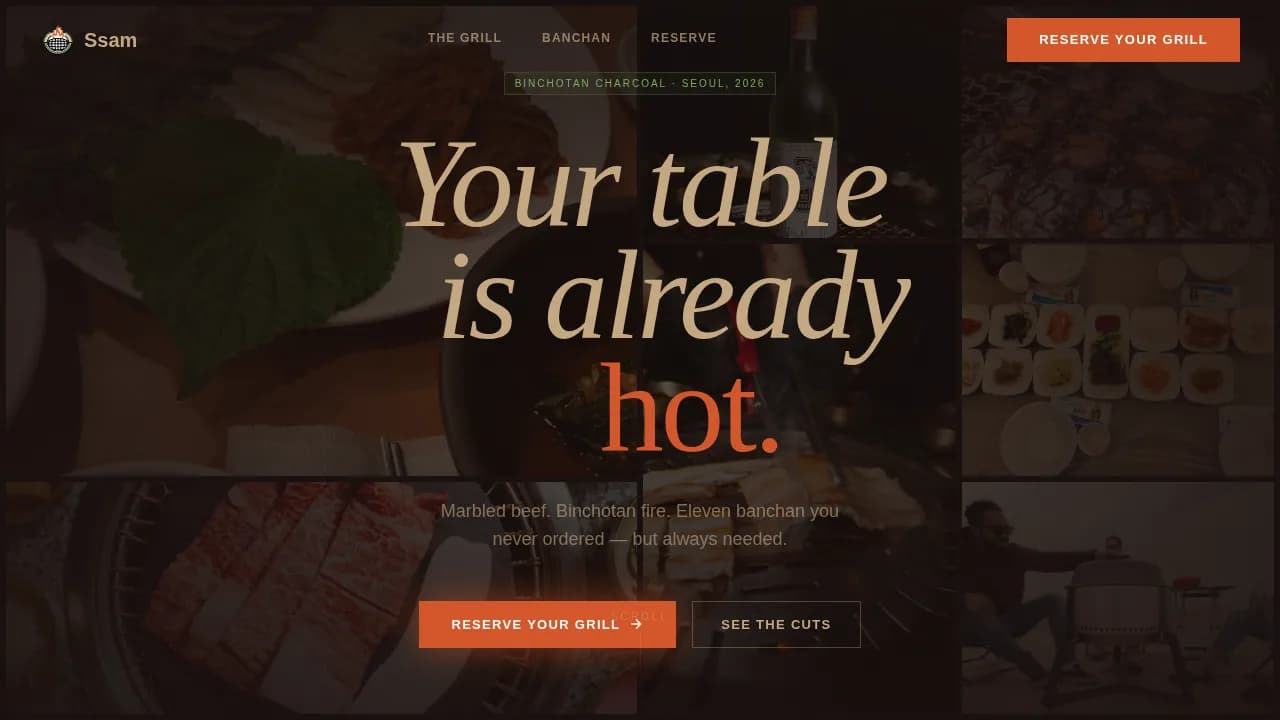 Regional & Ethnic Restaurant Appointment Booking Website Template