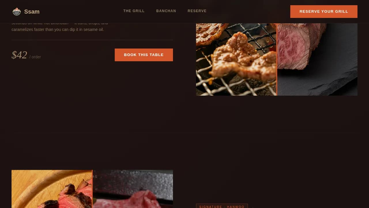 Regional & Ethnic Restaurant Appointment Booking Website Template