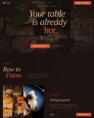 Regional & Ethnic Restaurant Appointment Booking Website Template