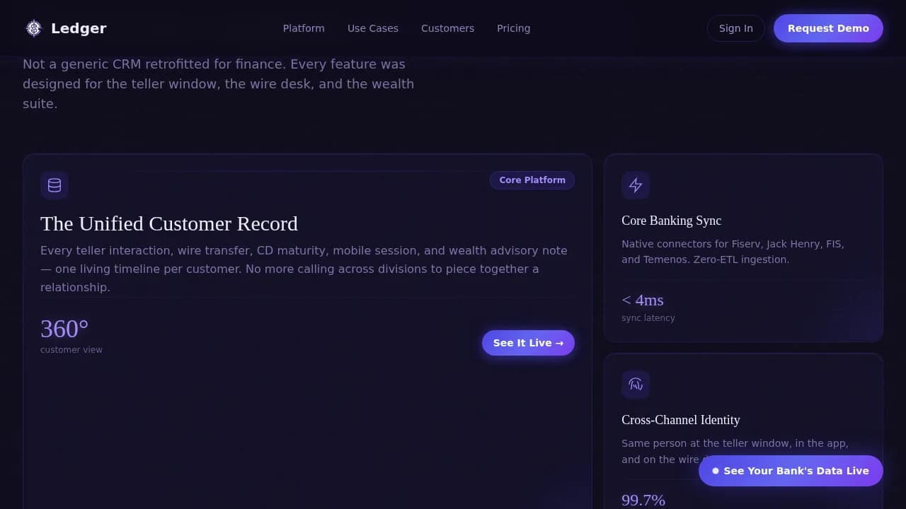 Banking Vertical SaaS Professional Website Template