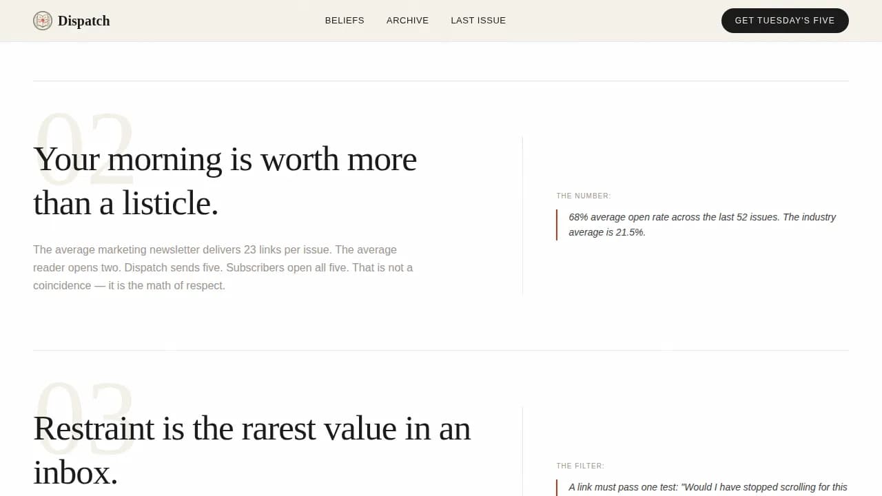 Email Marketing Newsletter Blog Website Template