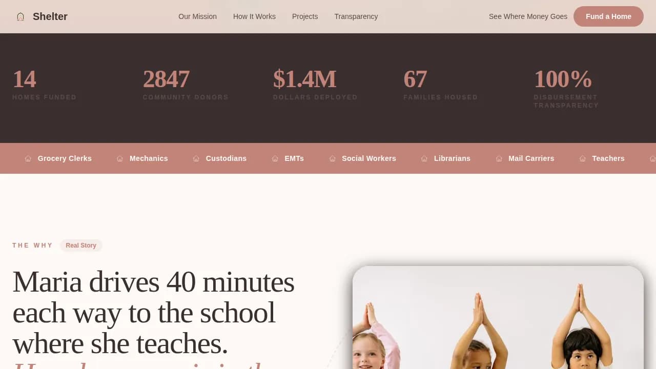 Affordable Housing Nonprofit Professional Website Template