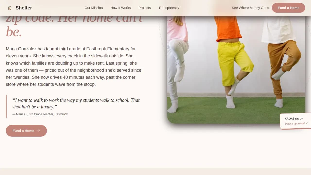 Affordable Housing Nonprofit Professional Website Template