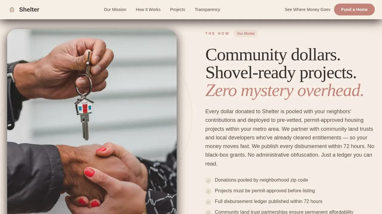 Affordable Housing Nonprofit Professional Website Template
