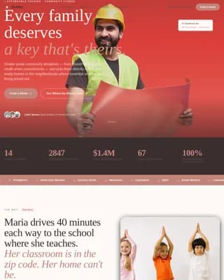 Affordable Housing Nonprofit Professional Website Template
