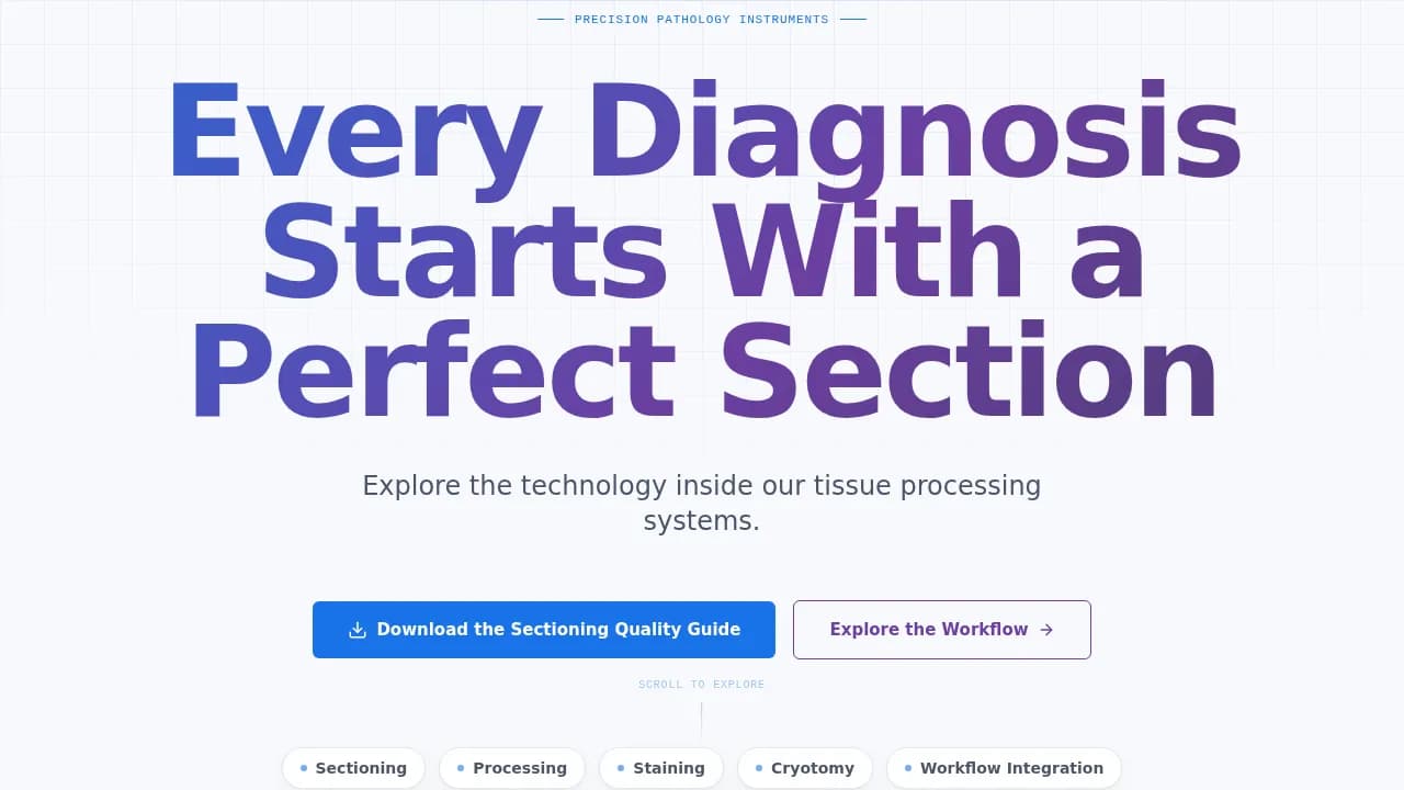Specialist Pathology Medicine Professional Website Template