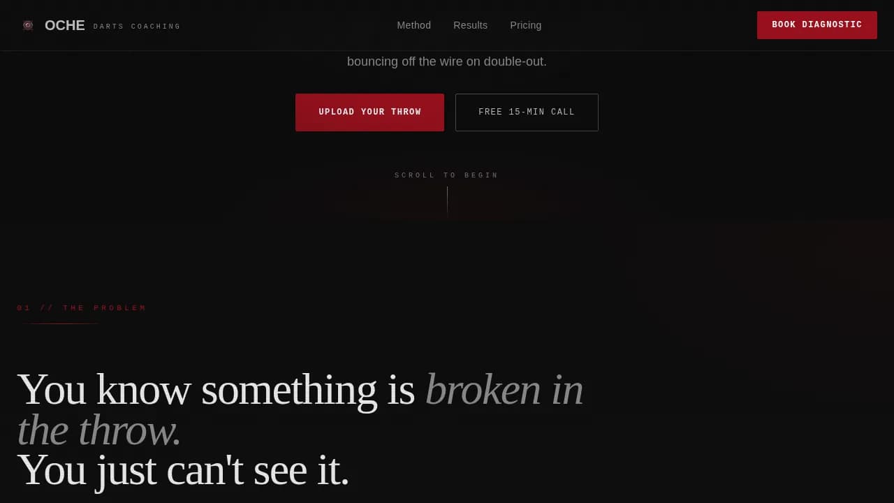 Darts Booking Website Template
