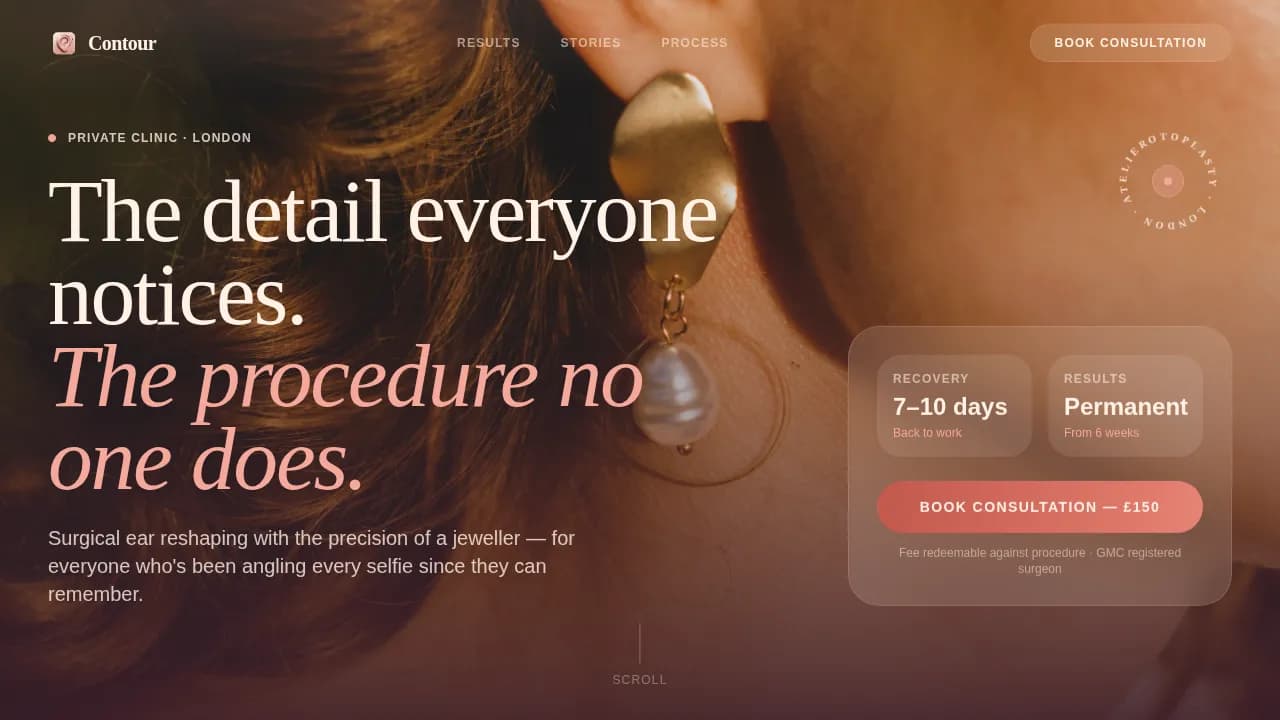 Cosmetic Surgery & Aesthetic Clinic Booking Website Template
