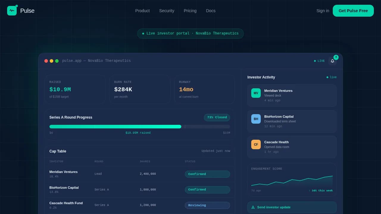 HealthTech Startup Specialist Professional Website Template