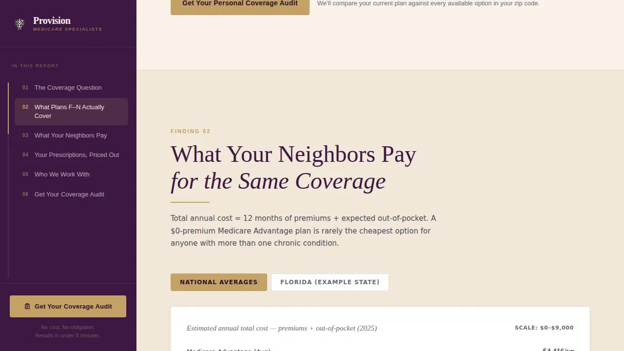 Senior (75+) Insurance Professional Website Template