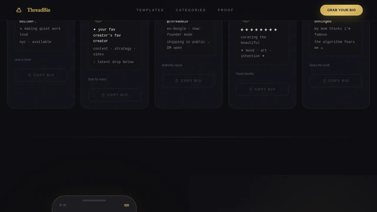 Threads Content Professional Website Template