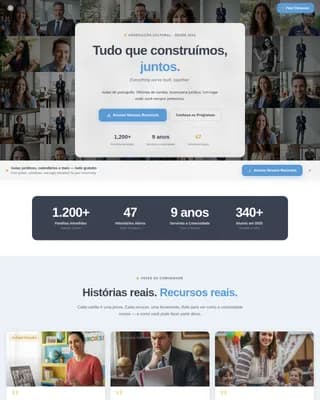 Latin American Community Careers Website Template