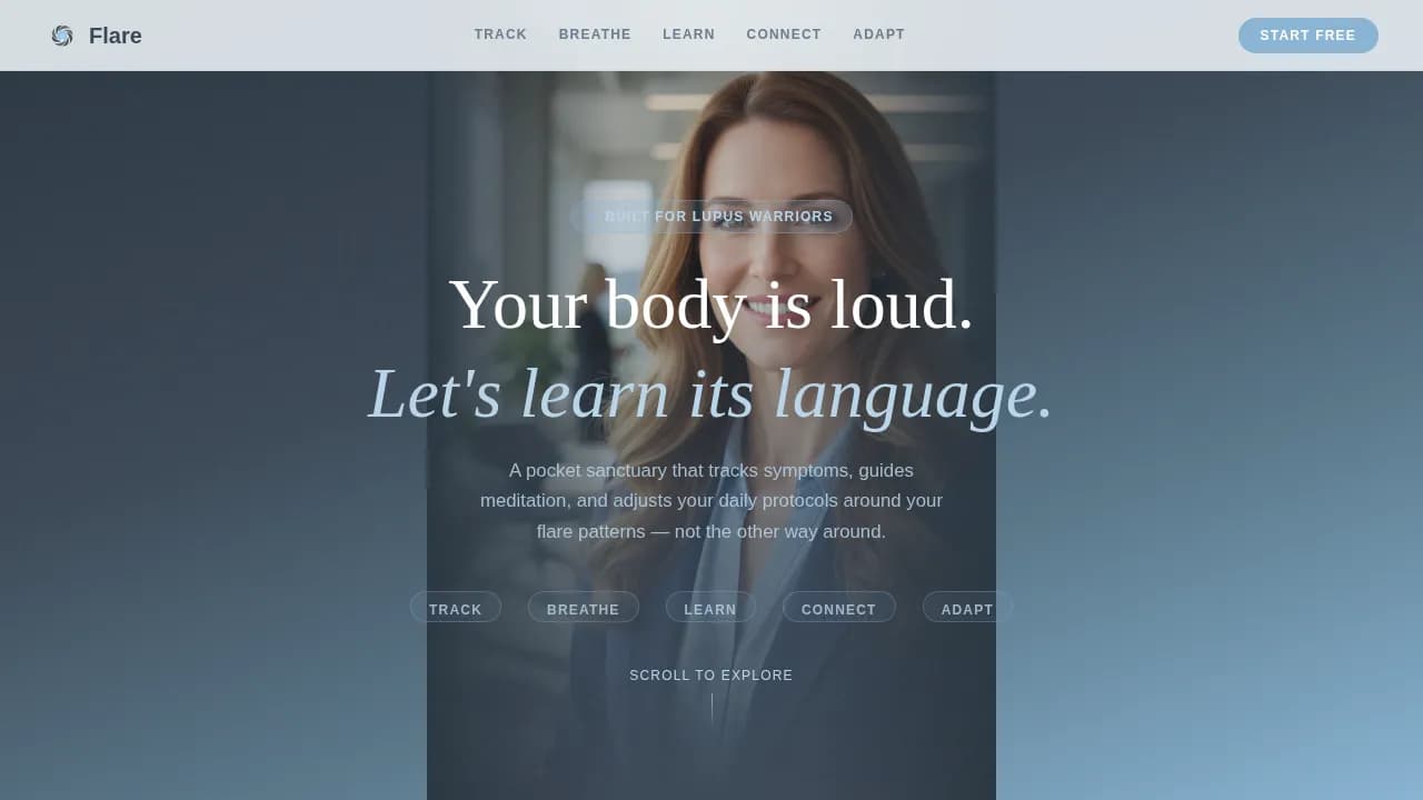 Vitality — Innovative Chronic Wellness Landing Page Template