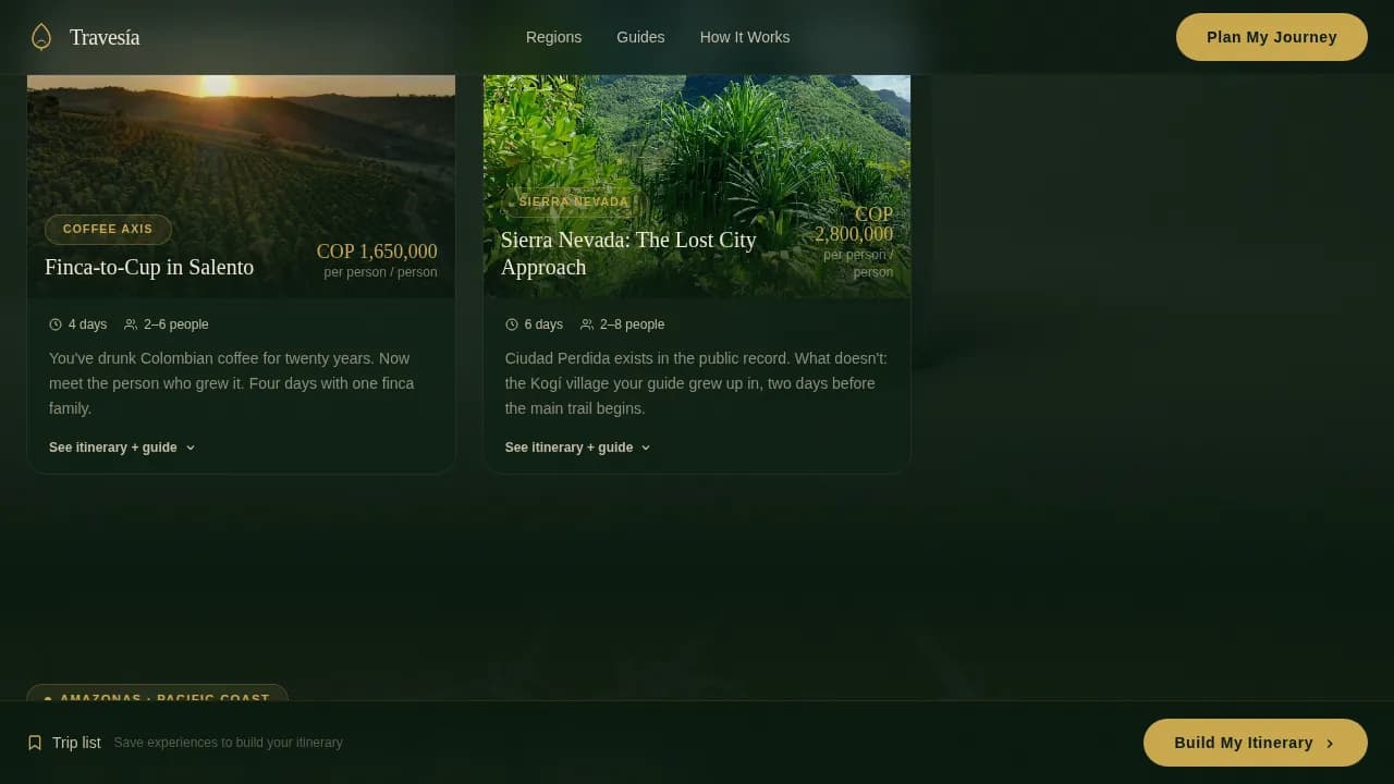 Complete Colombia Travel Appointment Booking Website Template