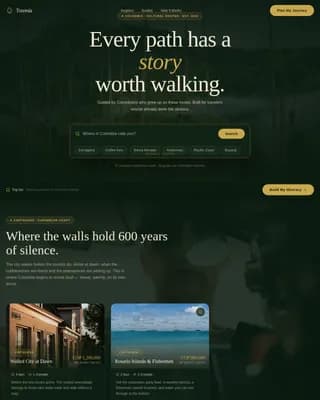 Complete Colombia Travel Appointment Booking Website Template