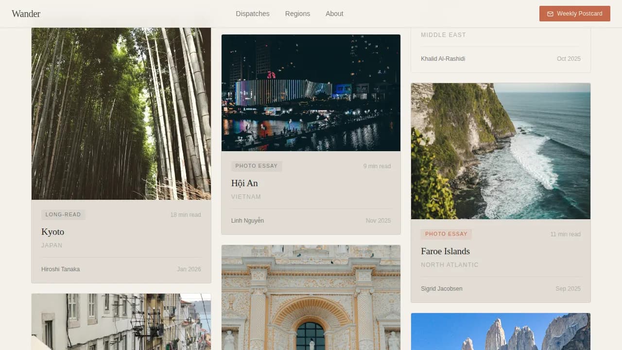 Expert Travel Blog & Media Blog & Content Website Template