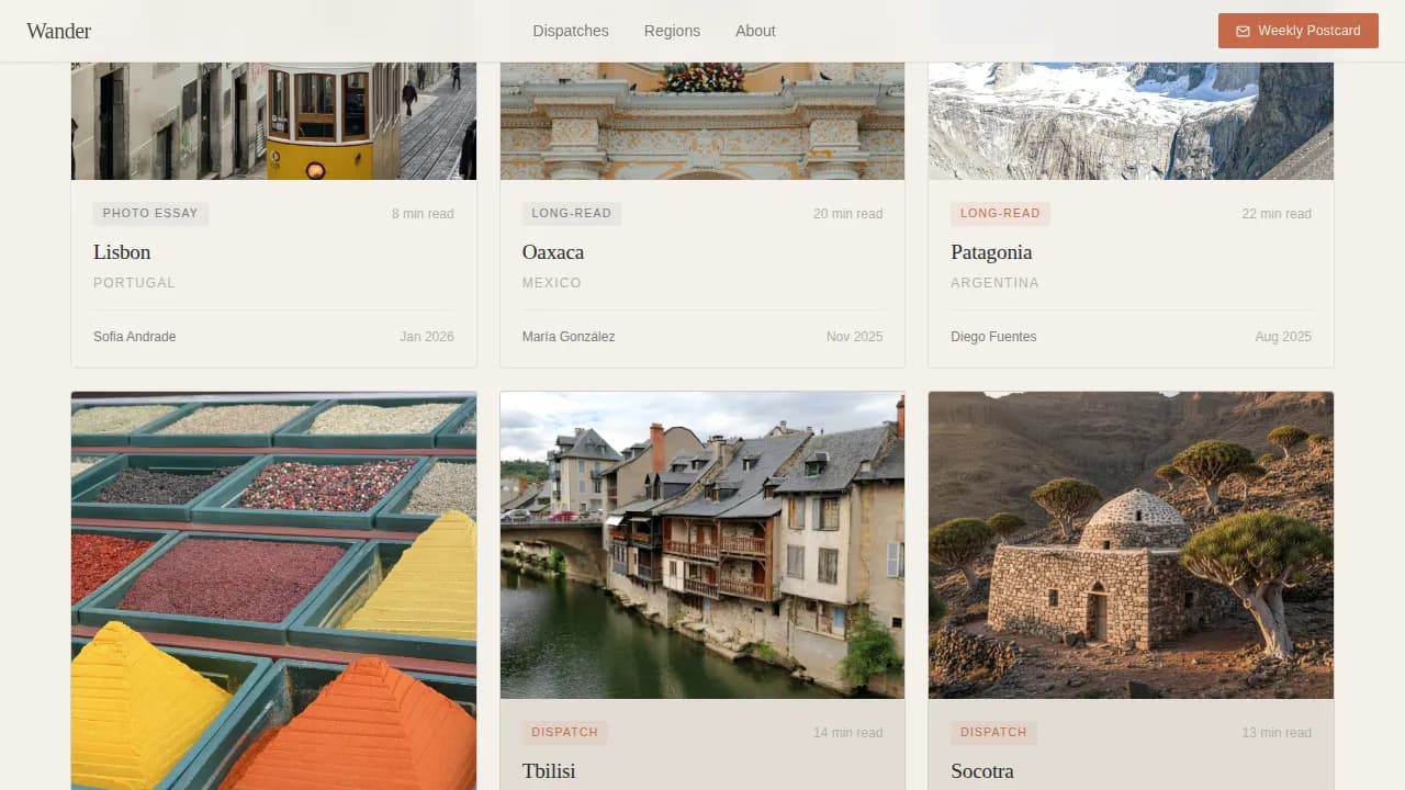 Expert Travel Blog & Media Blog & Content Website Template