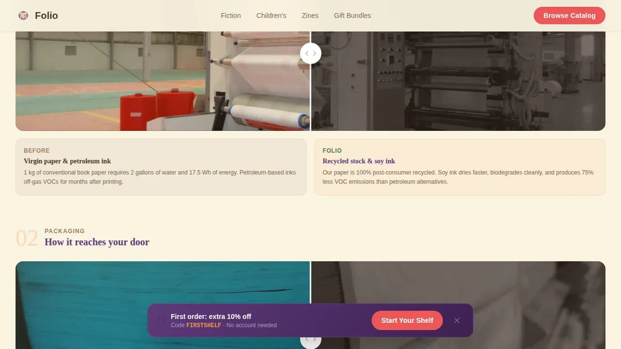 Eco-Friendly Booking Website Template