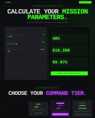 Sync — Intelligent Video Platform Landing Page Template