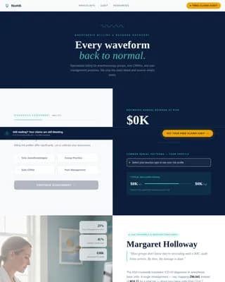 Anesthesiologist Cost Calculator Website Template