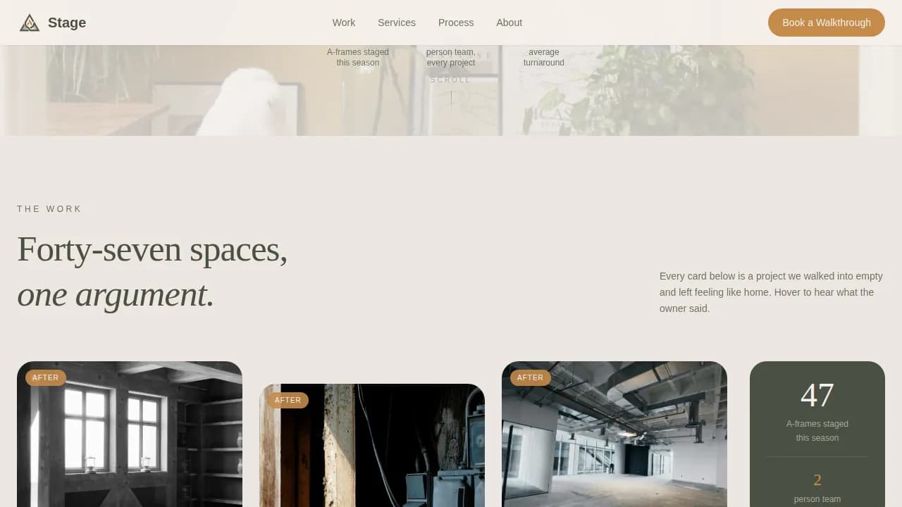 A-Frame House Real Estate Booking Website Template