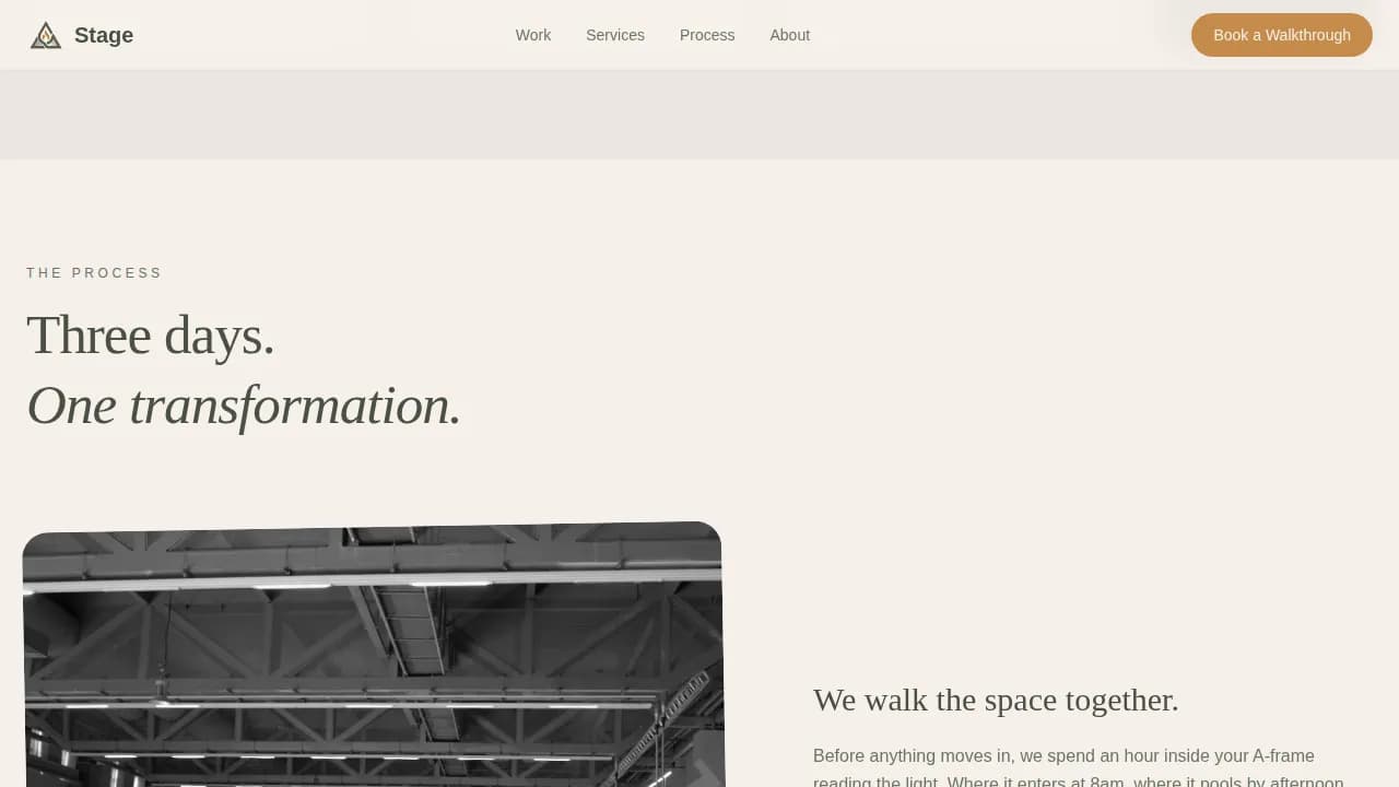 A-Frame House Real Estate Booking Website Template