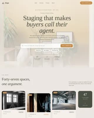 A-Frame House Real Estate Booking Website Template