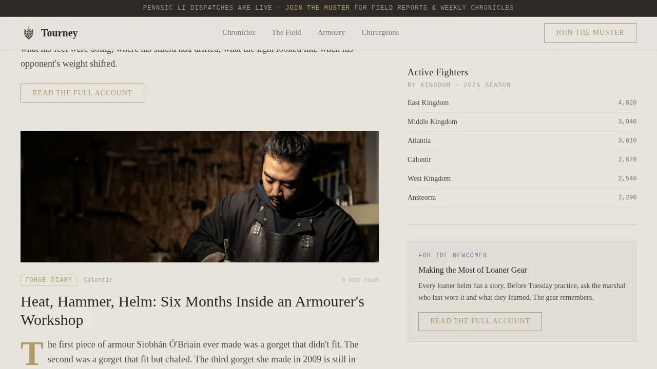 Certified Hobby & Passion Content Professional Website Template