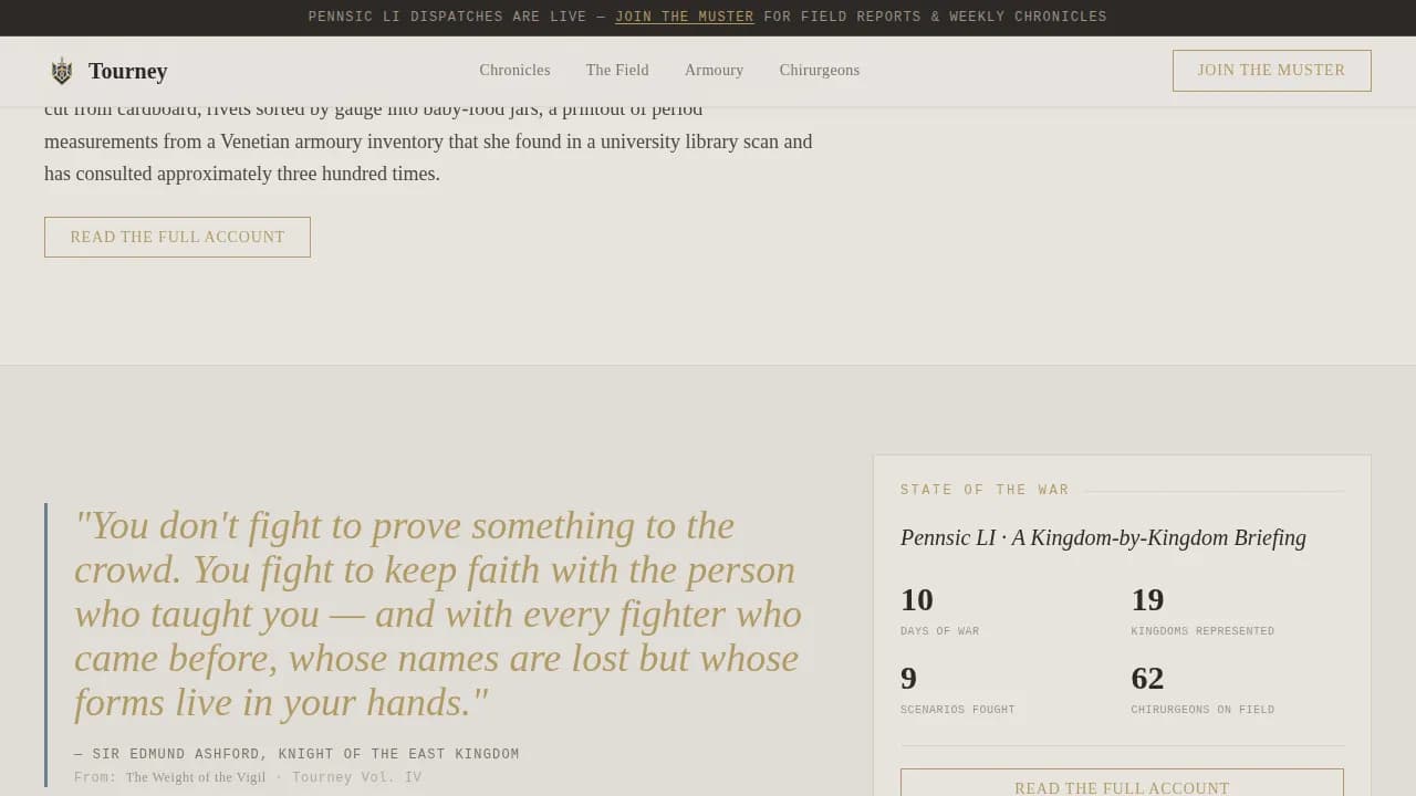 Certified Hobby & Passion Content Professional Website Template